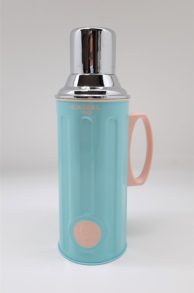 Camel brand 1.1L glass bladder vacuum insulated pot candy color body coral blue 312CR - Vacuum Flasks - Other Materials Blue