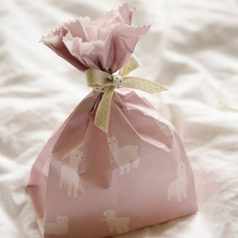 Dailylike-包装紙袋 - ギフトバッグ動物群（10）-06アルパカ、E2D40815 - その他 - 紙 ピンク