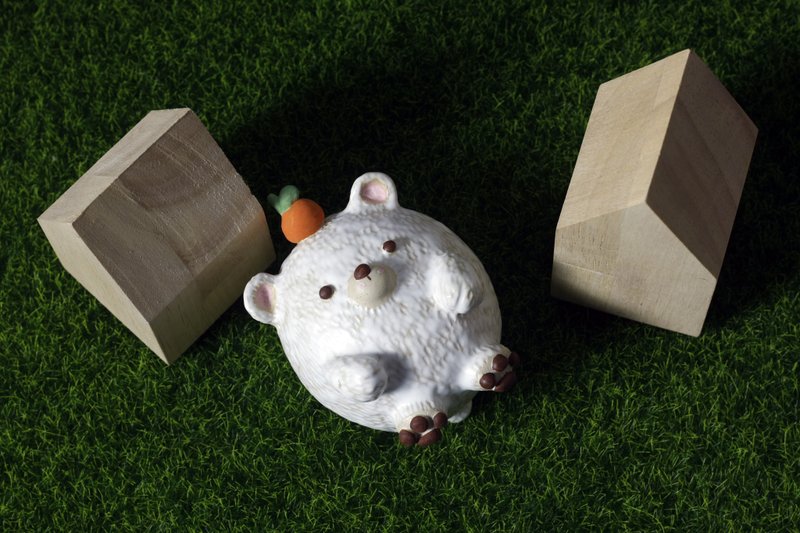 little polar bear - 花瓶/花器 - 陶 