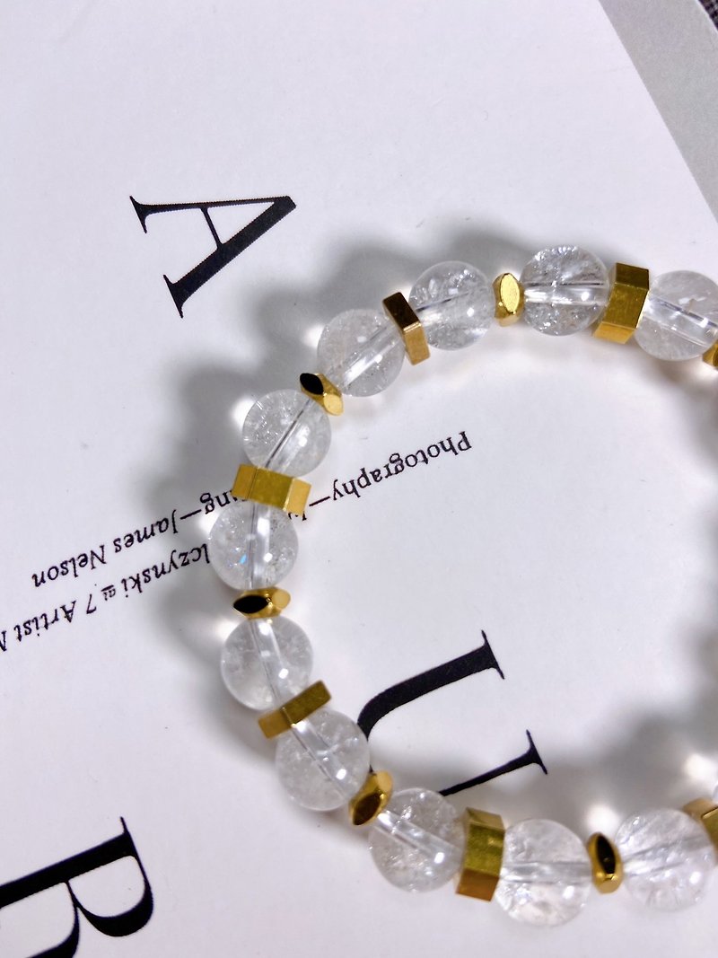 Acestral // Bronze - Bracelets - Crystal White