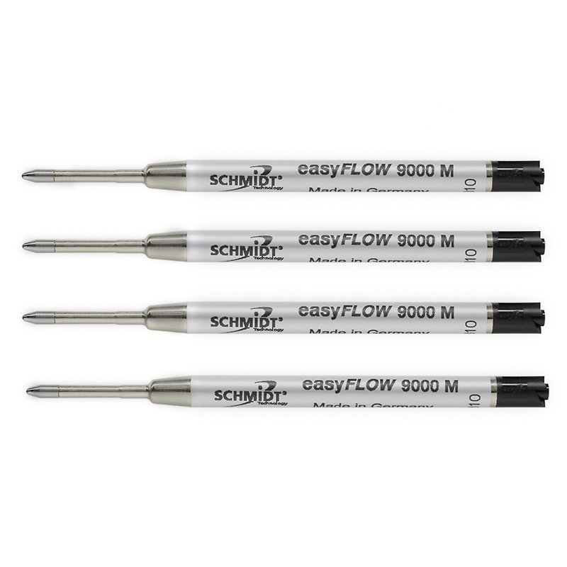 German SCHMIDT Schmidt ultra-slippery medium-oil ball pen refill 4-in-a-discount set black/blue 2 colors optional - ไส้ปากกาโรลเลอร์บอล - สี สีดำ
