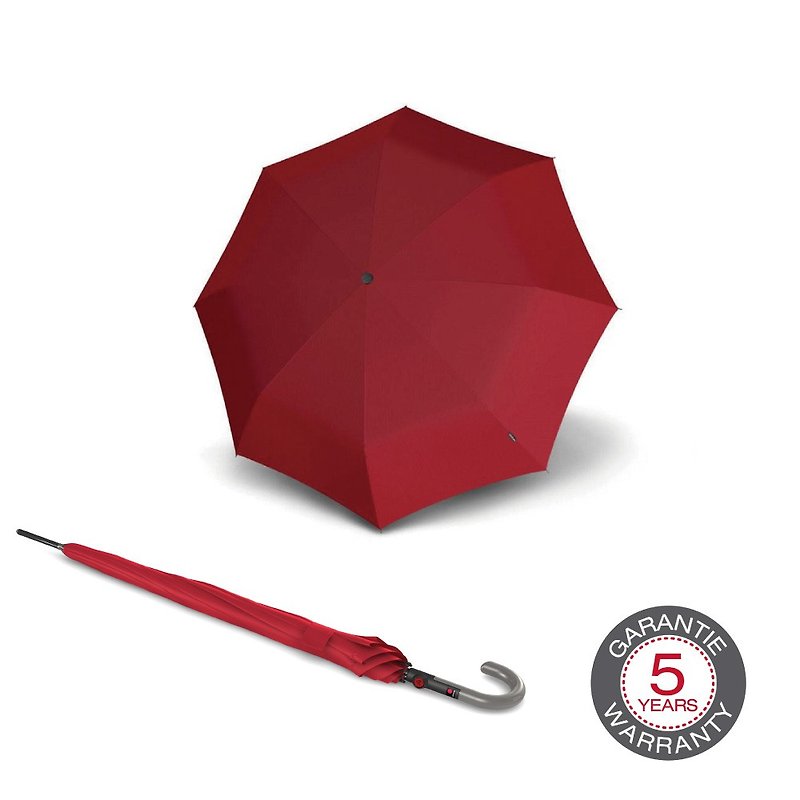 [Knirps German Red Dot Umbrella] T.703 Vertical Automatic Umbrella-Red - ร่ม - เส้นใยสังเคราะห์ สีแดง