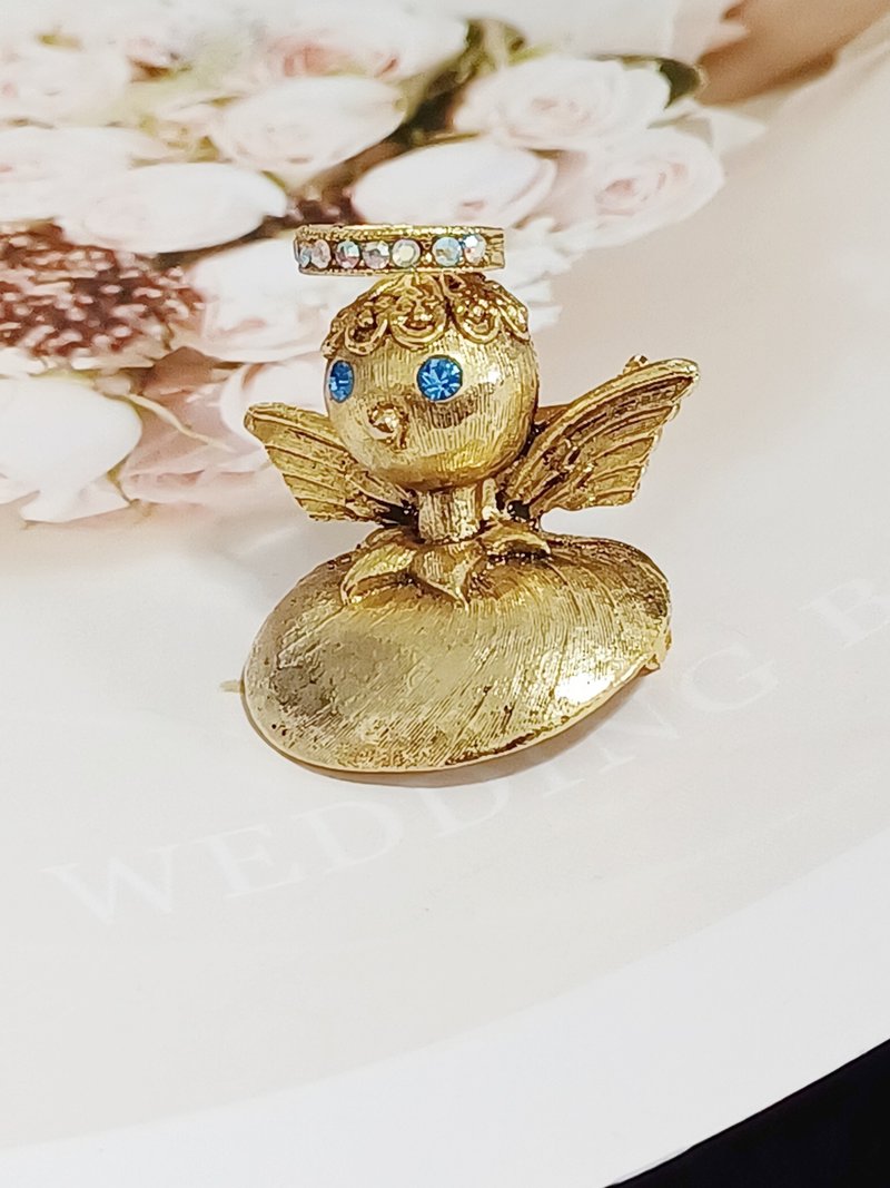 vintage jewelry  Tortolani 經典天使肩胸針 別針 - 胸針 - 其他金屬 