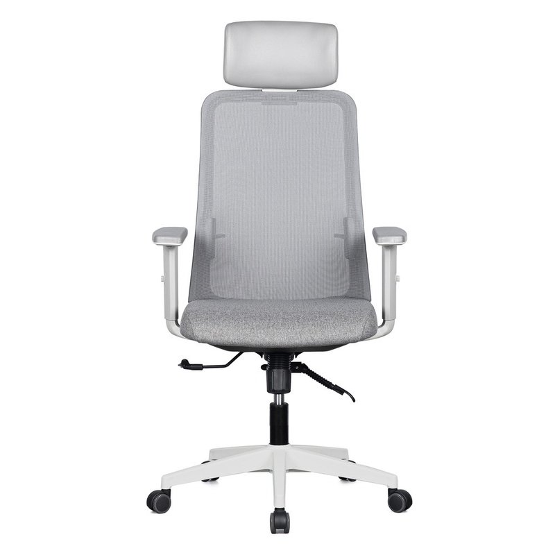 Korean-made Hyolo adjustable elastic mesh computer chair - Chairs & Sofas - Plastic White