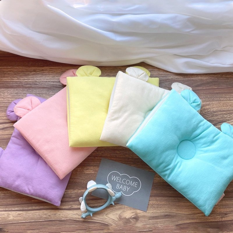 MAKURA【Baby Pillow】Dual-use Breathable Breastfeeding Arm Pillow M (with ears) - Bedding - Cotton & Hemp Multicolor