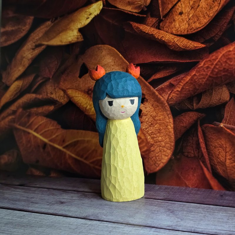 巨蟹座 木雕(需訂購) - 公仔模型 - 木頭 多色