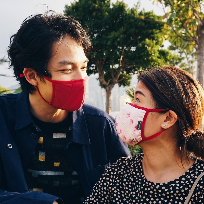 Hong Kong MasKolor Kian Cheung (Designer Limited Edition) Machine Washable Antibacterial Mask - Face Masks - Other Man-Made Fibers Pink