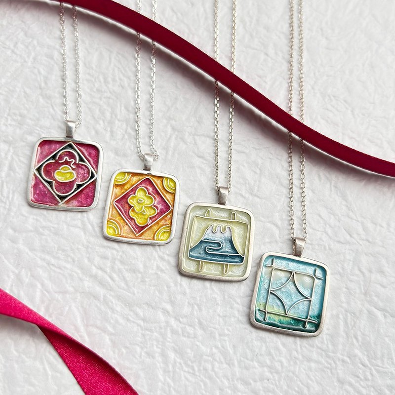 ペア体験【台湾レトロ窓花 透かし彫り七宝ネックレス】七宝工芸ライト体験 – 新年の願いを身につけて - 彫金教室・アクセサリー作り - 琺瑯 