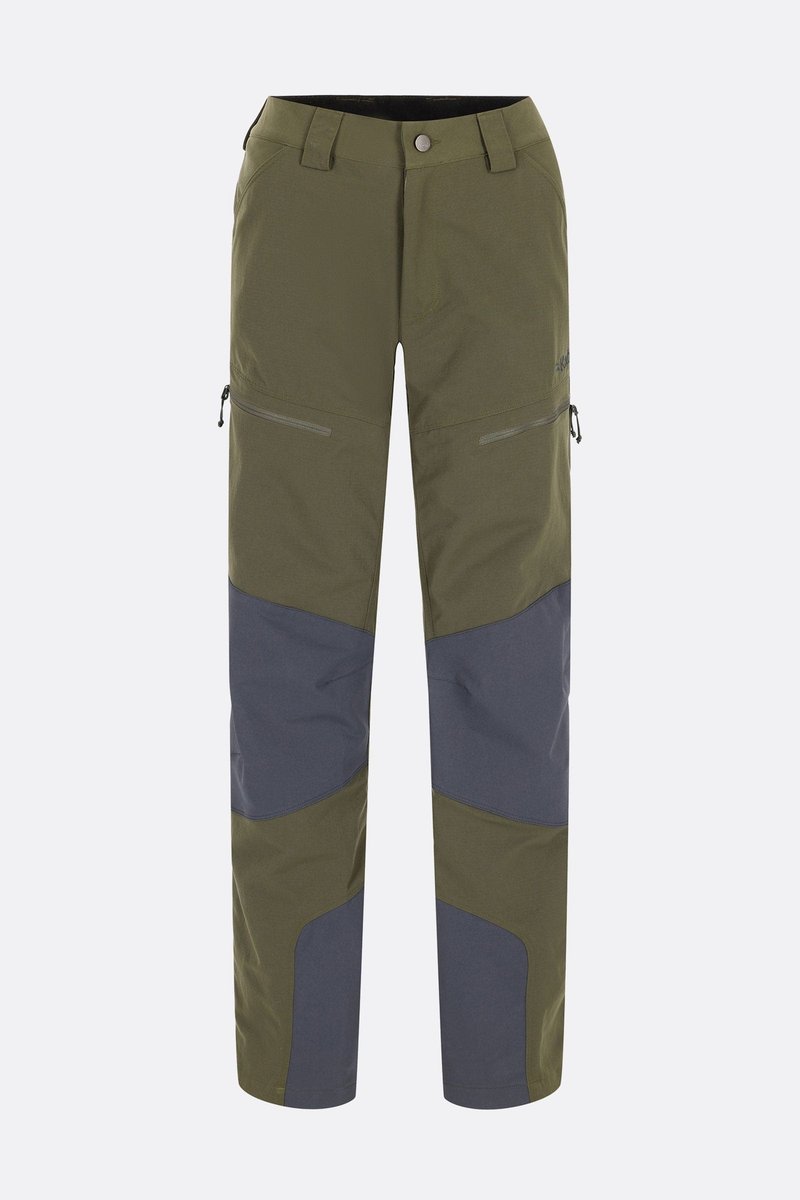 【Rab】Men's Lochan Pants 軍綠 - 男運動褲/機能褲 - 聚酯纖維 綠色