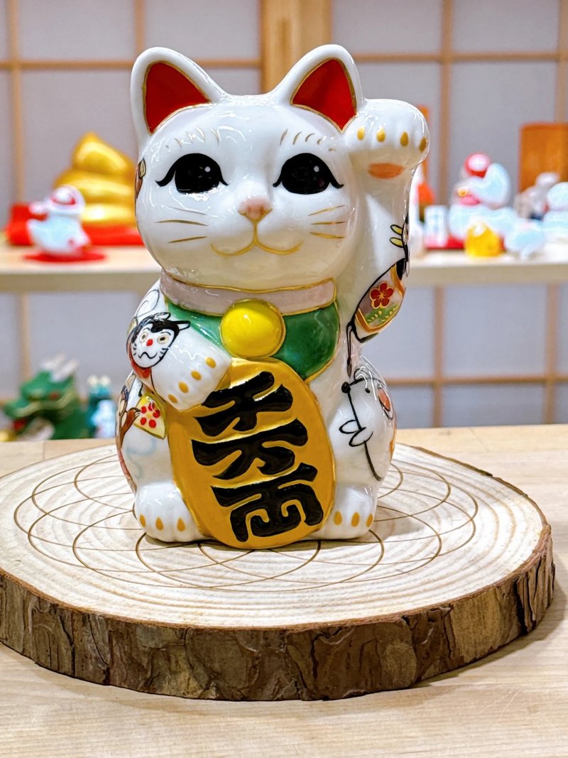 【干支聚福】日本清水燒招財貓 | 干支 - 十二生肖 - 擺飾/家飾品 - 瓷 白色