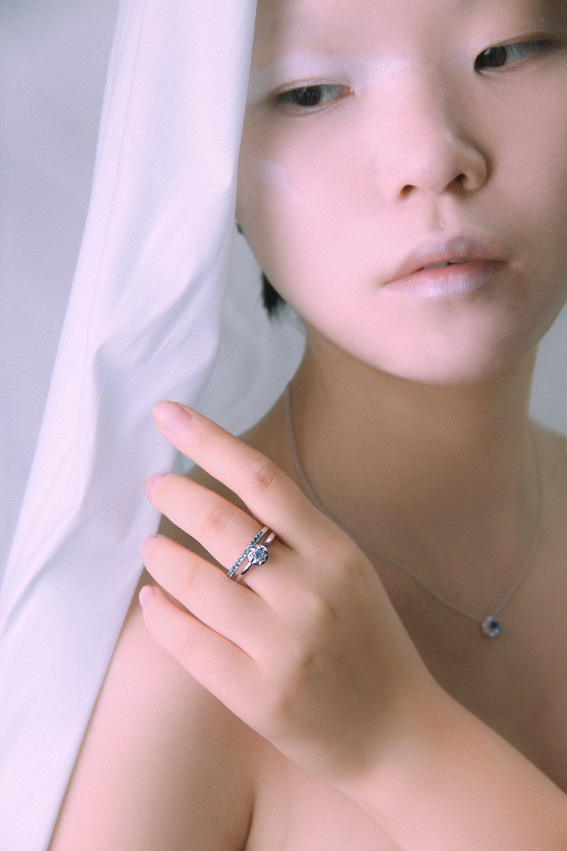 YELU TOPAZ PEACE series ring - แหวนทั่วไป - เงิน 