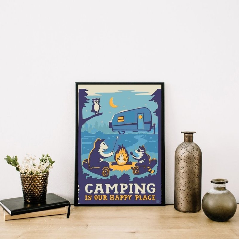 露營趣  創意數字油畫 【高手挑戰款】20x30 - 插畫/繪畫/寫字 - 其他材質 