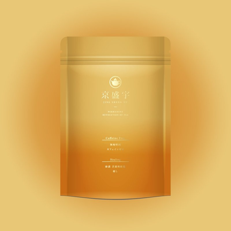京盛宇【茶包】修護-苦蕎桂花茶 5g x10入(無咖啡因茶) - 茶葉/茶包/水果茶 - 新鮮食材 橘色
