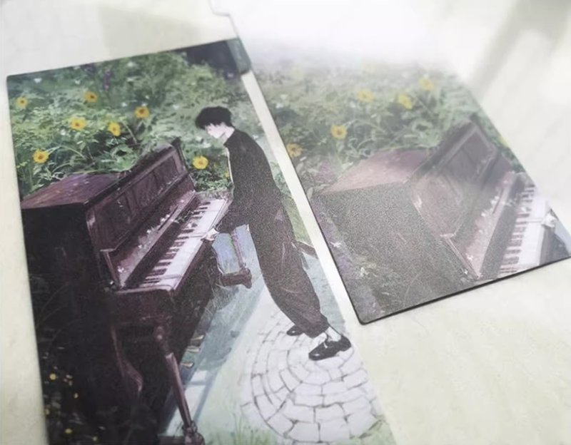 花庭 花間音楽少年 下敷き TN書寫墊板 底墊 書籤 筆記本內襯 - 筆記本/手帳 - 其他材質 多色