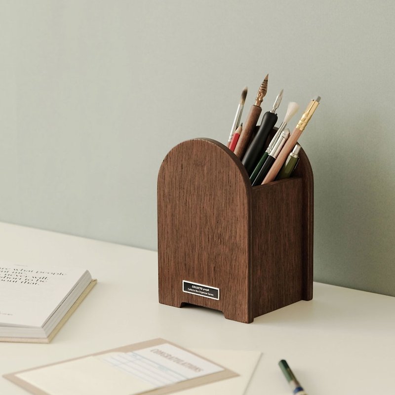 Collecto-Box 2-B : Pen Holder_Square - Storage - Wood Brown