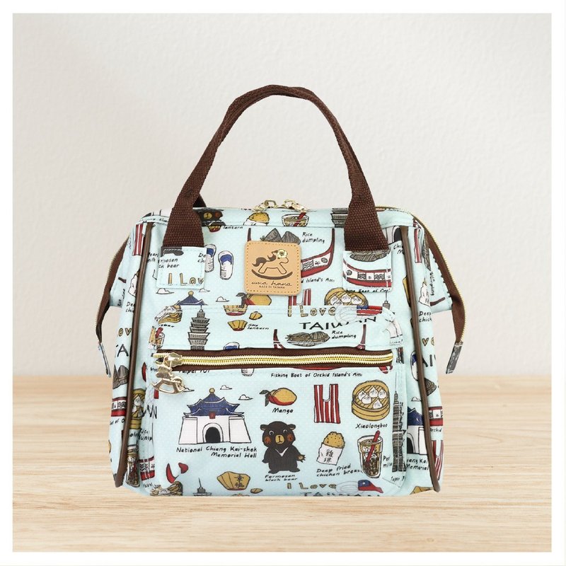 [Happy Taiwan-Small Opening Three-Purpose Bag] Crossbody / Back / Portable Waterproof Opening Bag Made in Taiwan - กระเป๋าเป้สะพายหลัง - วัสดุกันนำ้ 