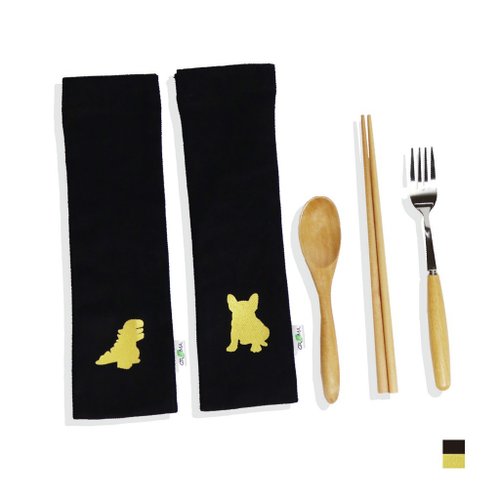 Let's go together for a light luxury retro tableware set  chopsticks,  spoons, gifts - Shop timestone-goods Cutlery & Flatware - Pinkoi