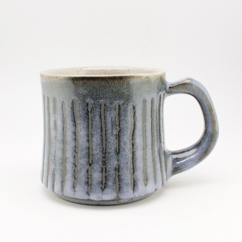 紺青之流系列– 彩繪拉坏手感亮面陶瓷杯  咖啡杯 茶杯 陶瓷 - 茶壺/茶杯/茶具 - 陶 