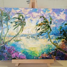 「白樺林」P20 絵画 油彩画 油絵 風景画 原画 白樺林絵画オリジナルアート風景油絵 7.8*11.8 インチ