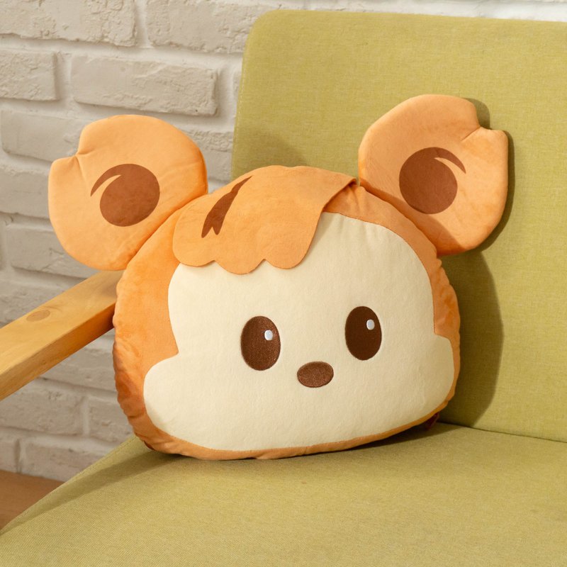 MOLOKA | 造型抱枕毯15吋 午休空調被子 柔軟靠枕毯 - 枕頭/咕𠱸 - 棉．麻 多色