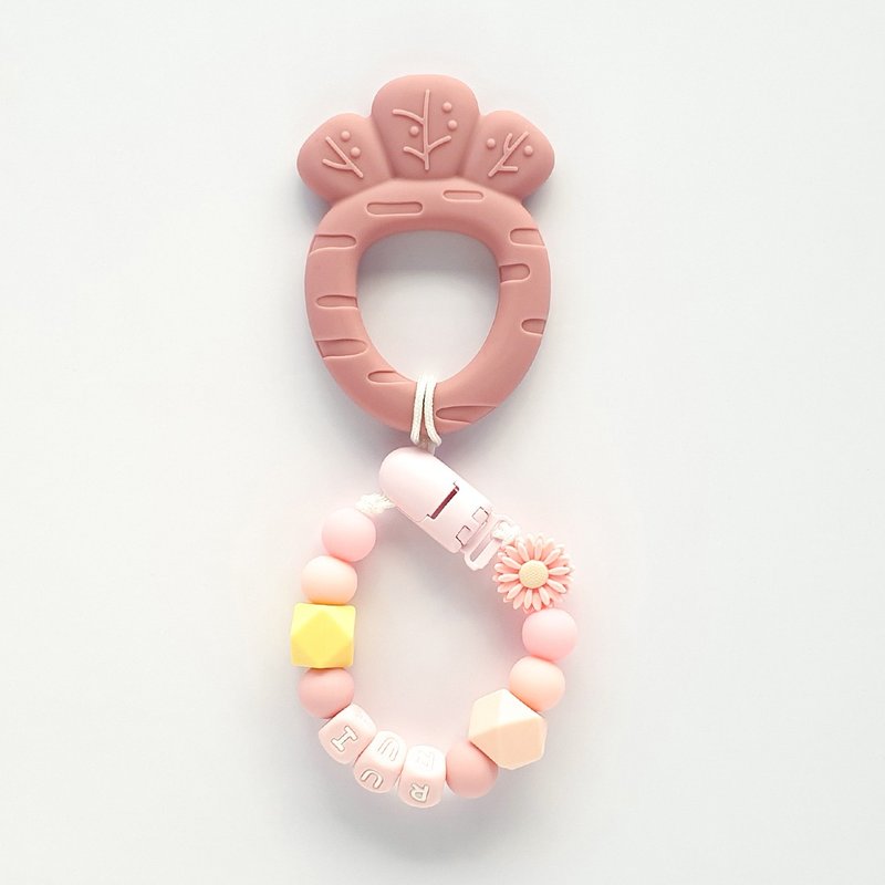 RUI デイジー コーラルレッドトゥース リテーナー/カスタマイズおしゃぶりチェーン - 知育玩具・ぬいぐるみ - その他の素材 多色