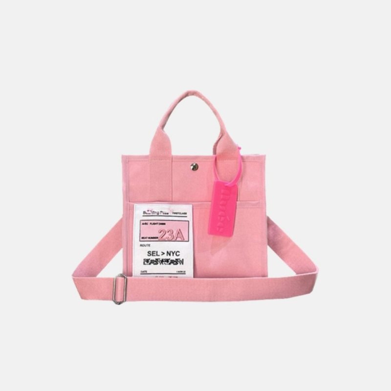 JoyBag Blossom - トートバッグ・ハンドバッグ - コットン・麻 ピンク