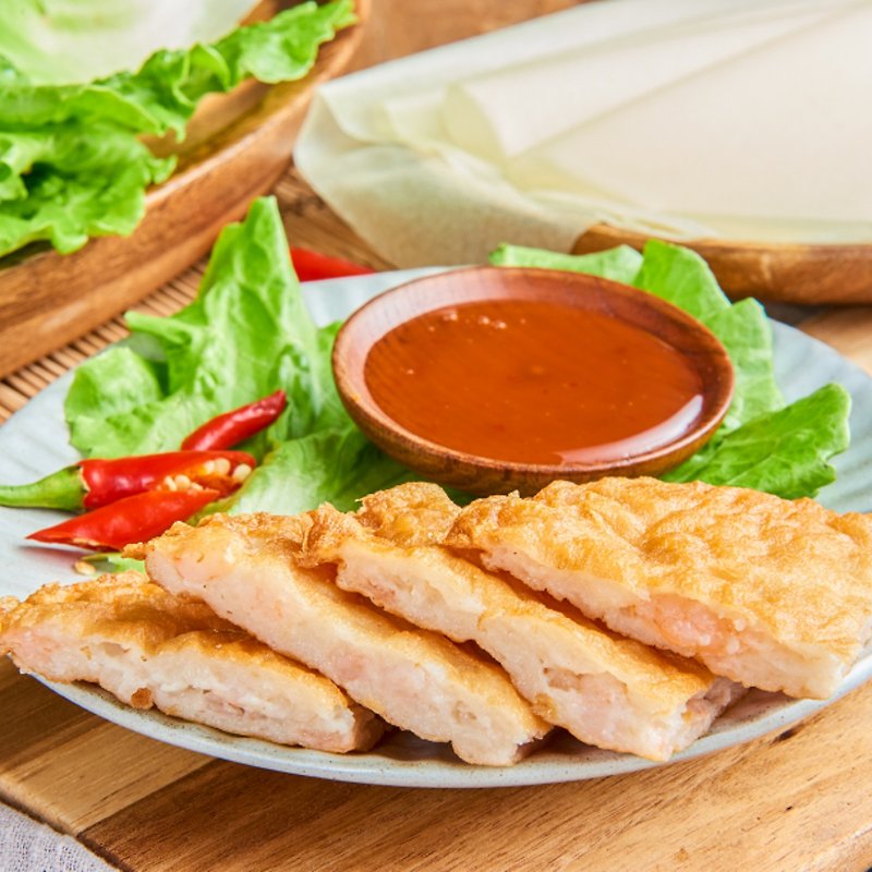 【Healthy Sugar Reduction】Thousands of Moon Shrimp Cakes-Classic Original (Free Thai Sweet and Sour Sauce) - อาหารคาวทานเล่น - อาหารสด สีทอง