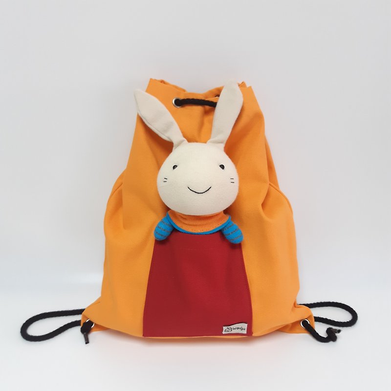 Children's Doll Backpack (Large) / Children's Backpack/ Bezel Backpack/ Doll + Bag/ Available - ของเล่นเด็ก - ผ้าฝ้าย/ผ้าลินิน 