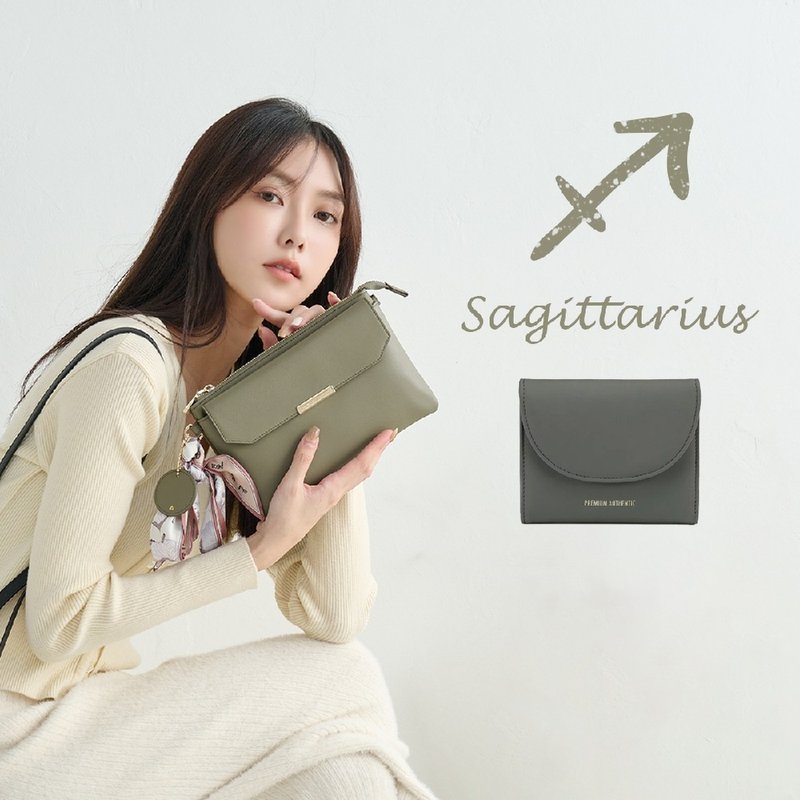 【福袋】PA-射手座送禮推薦包夾組 - 側背包/斜背包 - 真皮 綠色
