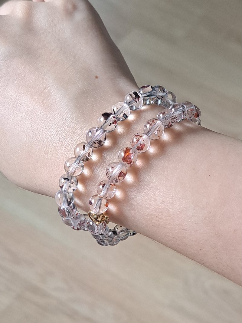 小高品超七 玻璃體毒液彼岸花金草莓 超七 7MM水晶手鏈 - 手鍊/手環 - 水晶 紅色