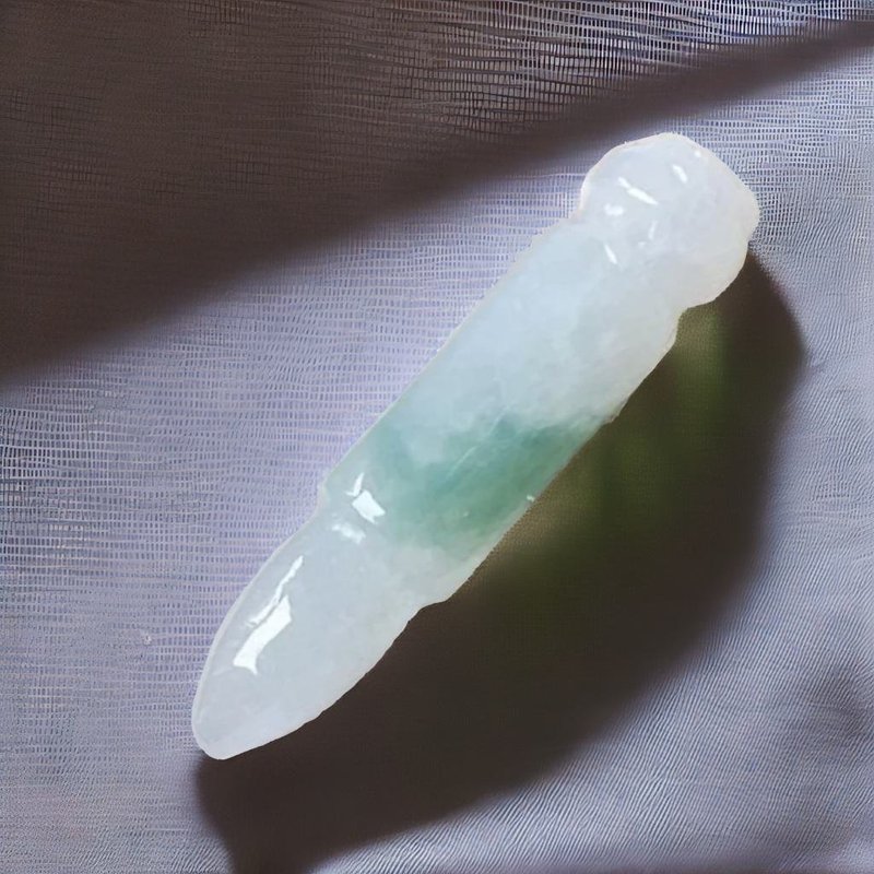 【考試順利】冰飄花翡翠文昌筆項鍊 | 天然緬甸玉A貨翡翠 | 送禮 - 項鍊 - 玉石 多色