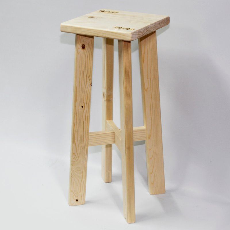 四角いテーブルと椅子 - 椅子・ソファー - 木製 カーキ