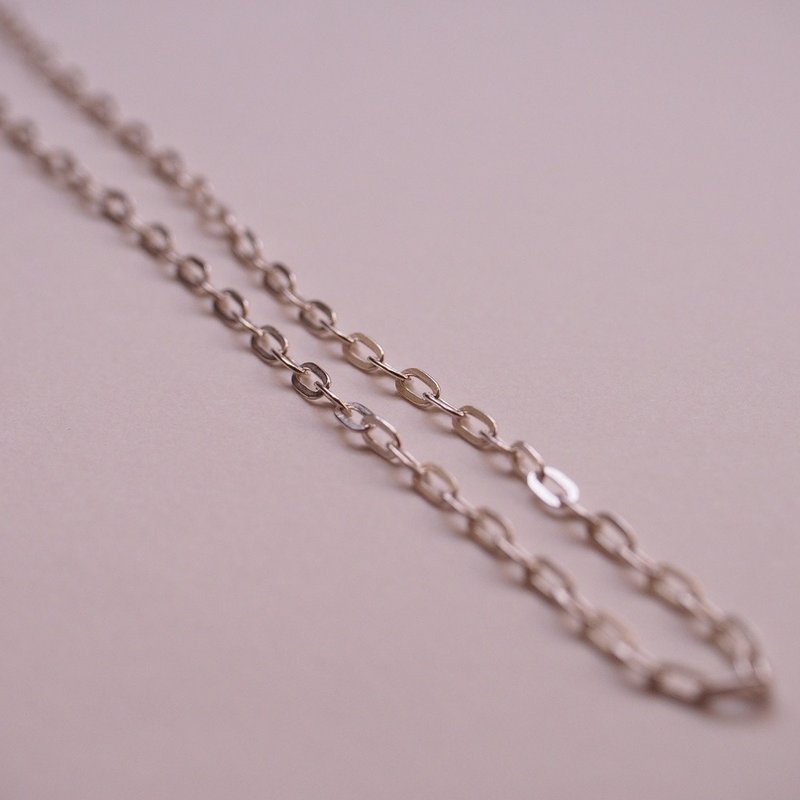 Yiyuan chain sterling silver chain 2.85mm 18 inches 20 inches 22 inches 24 inches 26 inches 28 inches - Necklaces - Silver Silver