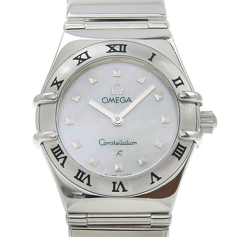 【日本直送】オメガ OMEGA コンステレーション 腕時計 マイチョイス cal.1456 1561.71 SS クオーツ シェル文字盤 レディース【中古】 - 女錶 - 不鏽鋼 白色