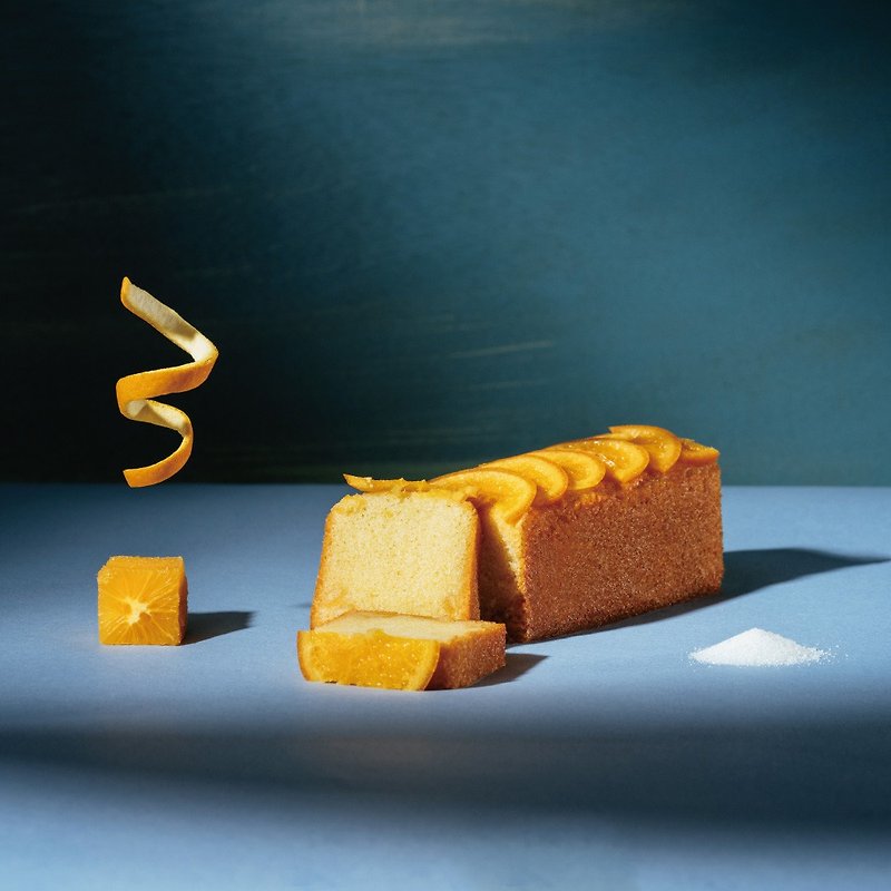 オレンジハーツとオレンジパウンドケーキ - ケーキ・デザート - その他の素材 