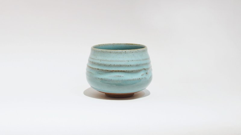 手作仿均釉混熟料茶碗 - 茶具/茶杯 - 陶 藍色
