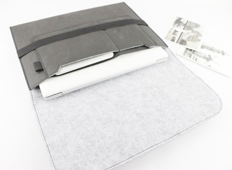 Can be customized washed kraft paper computer bag liner bag laptop bag macbook Pro 13-inch 090 - Tablet & Laptop Cases - Polyester 