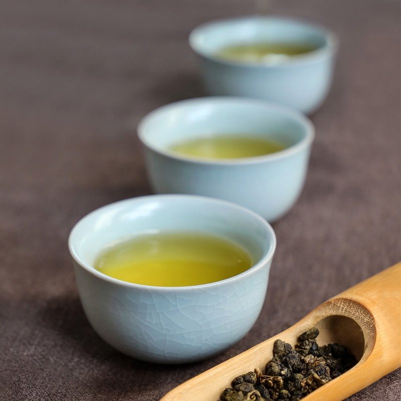 青瓷汝窯品香杯(80ml)2入 - 茶壺/茶杯/茶具 - 陶 藍色