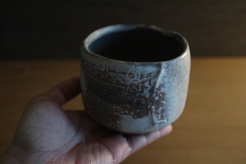 柴燒鐵釉茶碗 - 咖啡杯/馬克杯 - 瓷 咖啡色