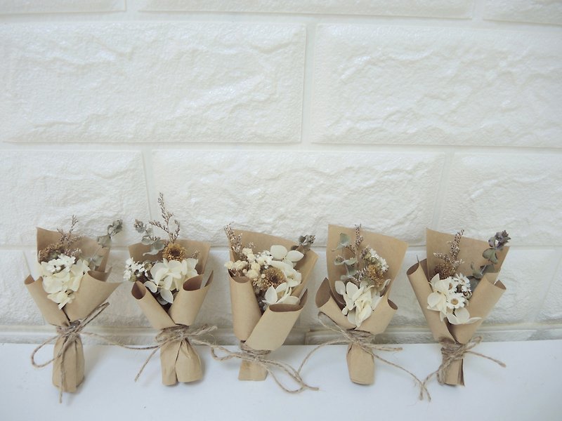 Wedding favors mini bouquets eternal bouquets dry bouquets cards bouquets photo props - Dried Flowers & Bouquets - Plants & Flowers Brown