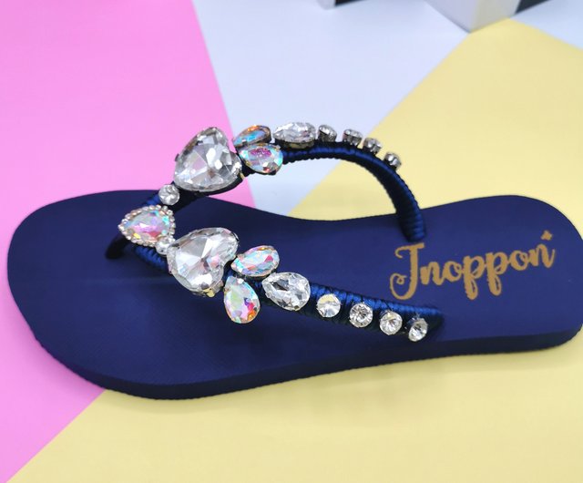 Blue hot sale sparkly sandals