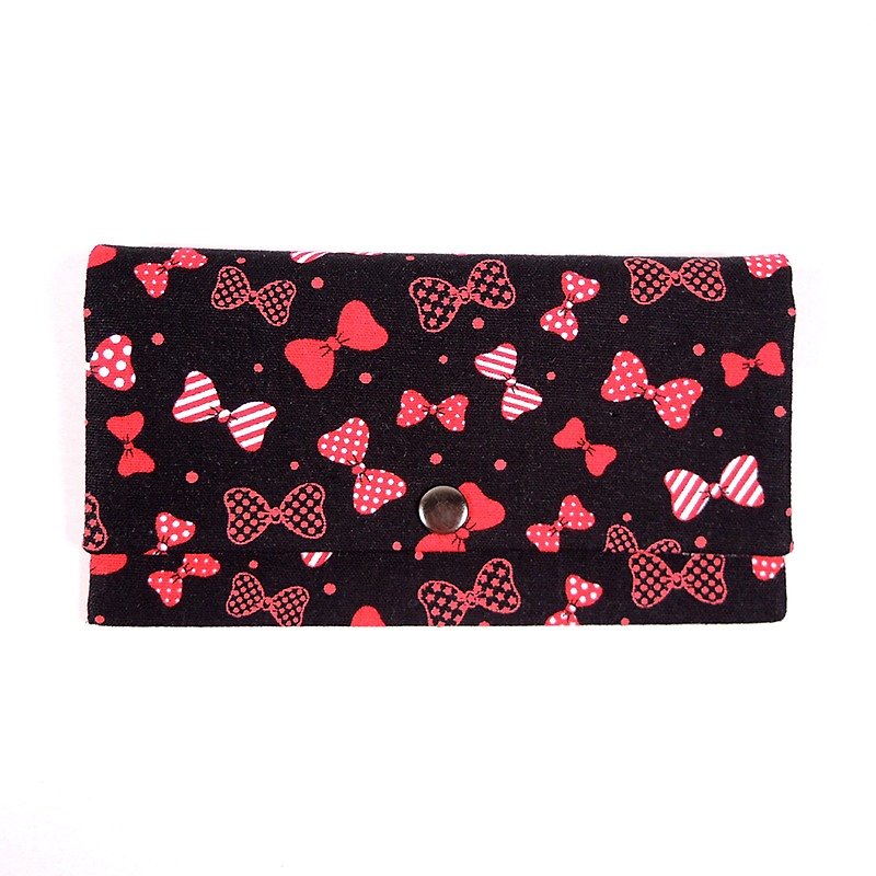 Red envelopes bankbook cash pouch - bow (red) - Chinese New Year - Cotton & Hemp Red