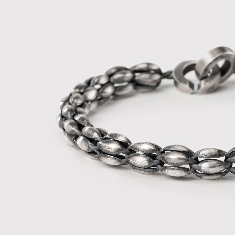 Dardanelles, Silver Bracelet for Men, Handmade 925k Sterling Silver Bracelet - 手鍊/手環 - 純銀 灰色