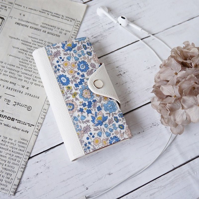 Liberty ◆ iPhone 7/6 / 6s ◆ <D'anjo> (Danjo) handbook type smart case - Phone Cases - Waterproof Material White