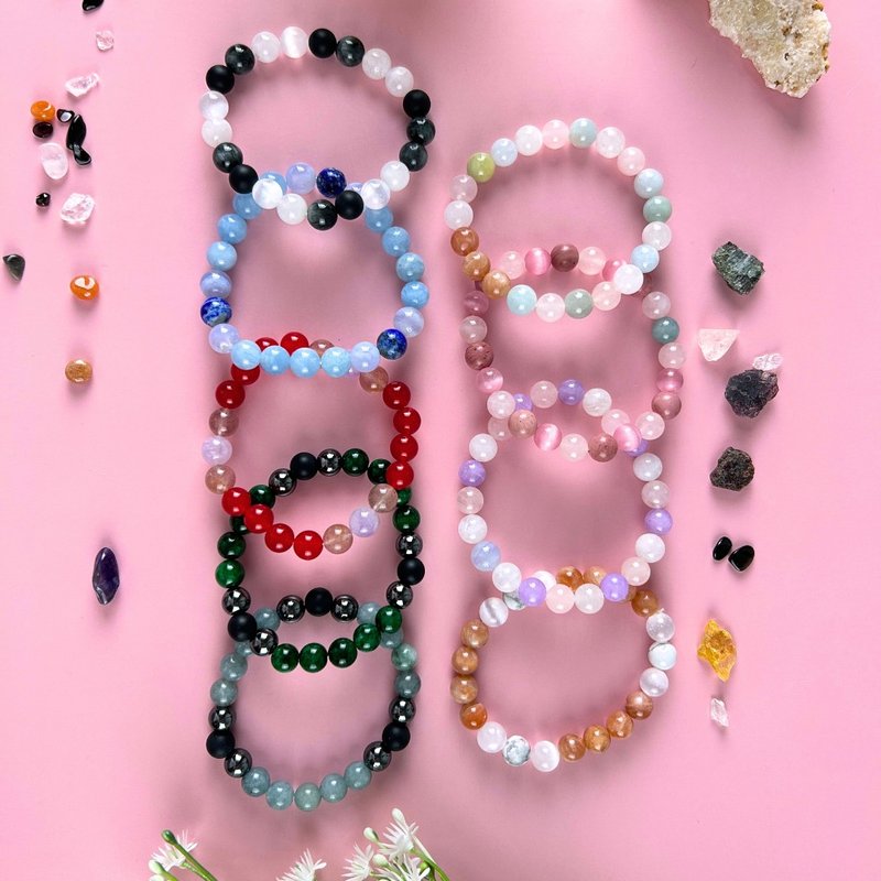Natural stone bracelets By PinkCatTarot - 手鍊/手環 - 石頭 