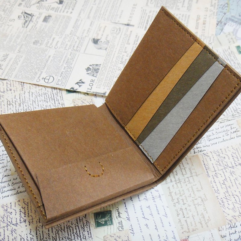 กระดาษ กระเป๋าสตางค์ สีน้ำเงิน - bi-fold coin holder wallet washable pager (customizable)