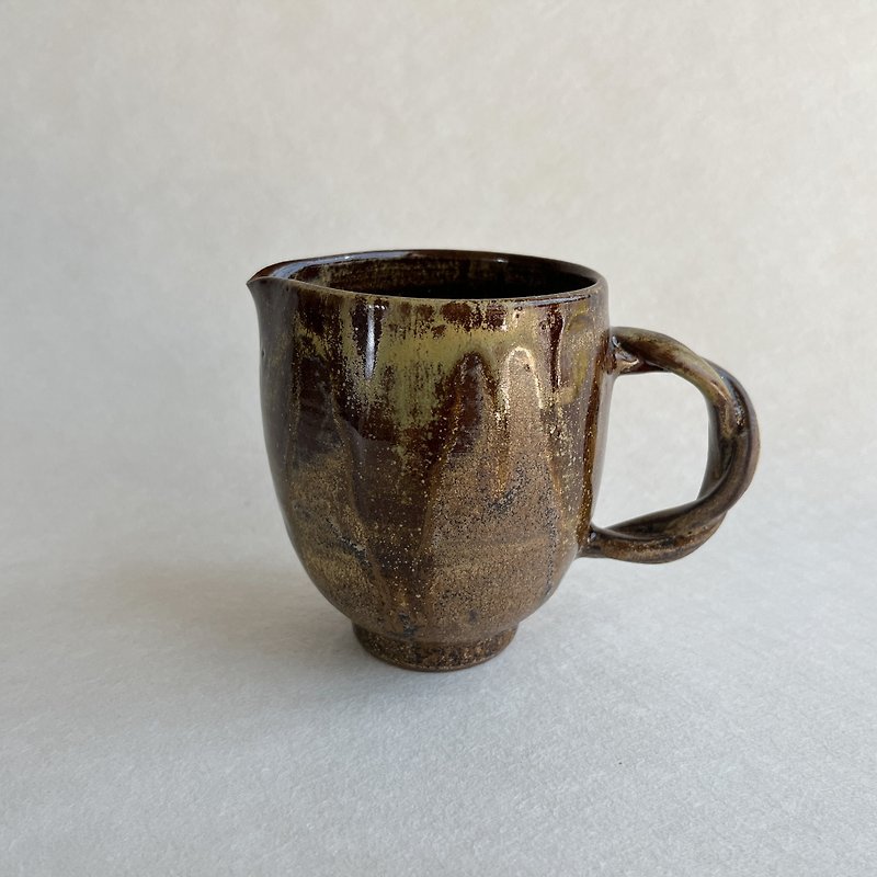 Ceramic Tea Serving Pot /Teacup - Teapots & Teacups - Pottery Brown