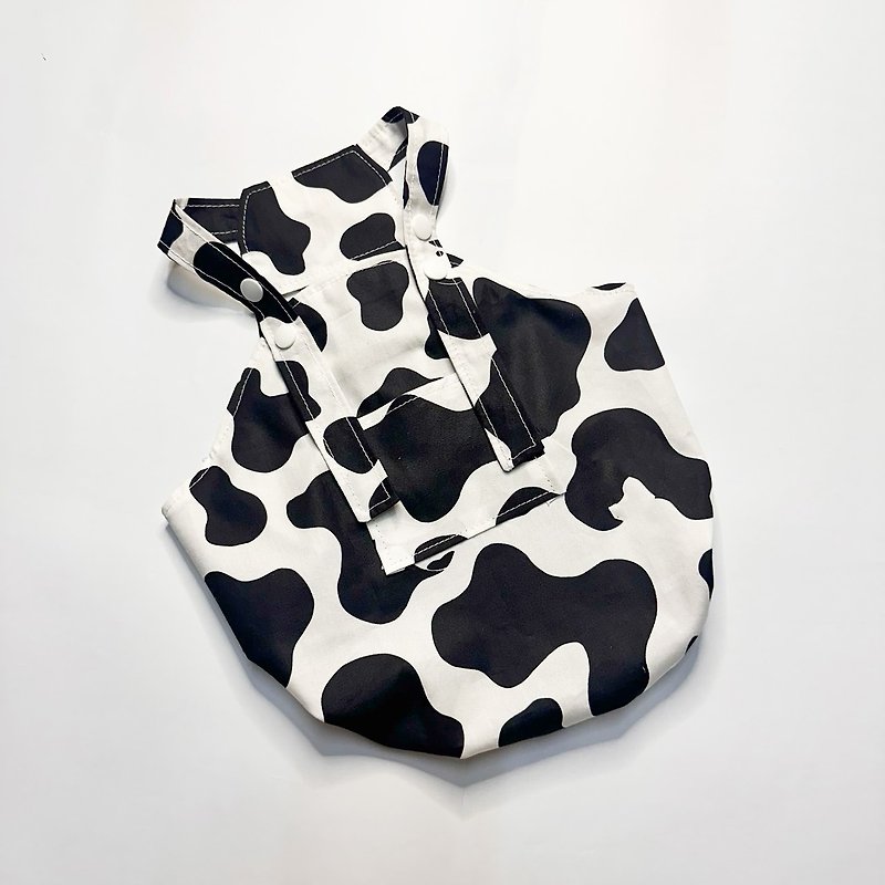 Cow pet suspender skirt - Clothing & Accessories - Cotton & Hemp Black