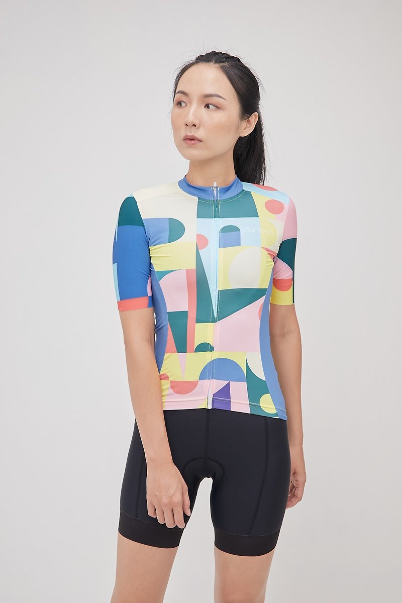 Cycling clothing_geometry_female version - Bikes & Accessories - Polyester Multicolor