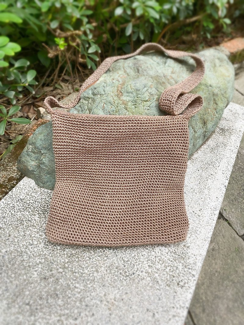 The Sak antique bag/American brand/Vintage bag/vintage/woven bag - Messenger Bags & Sling Bags - Other Materials Khaki